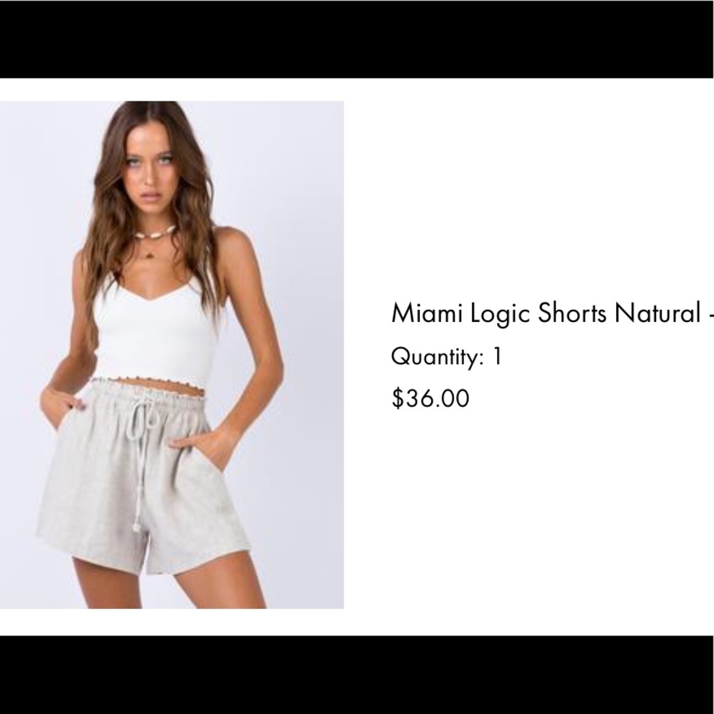 Princess Polly tan shorts size US 4